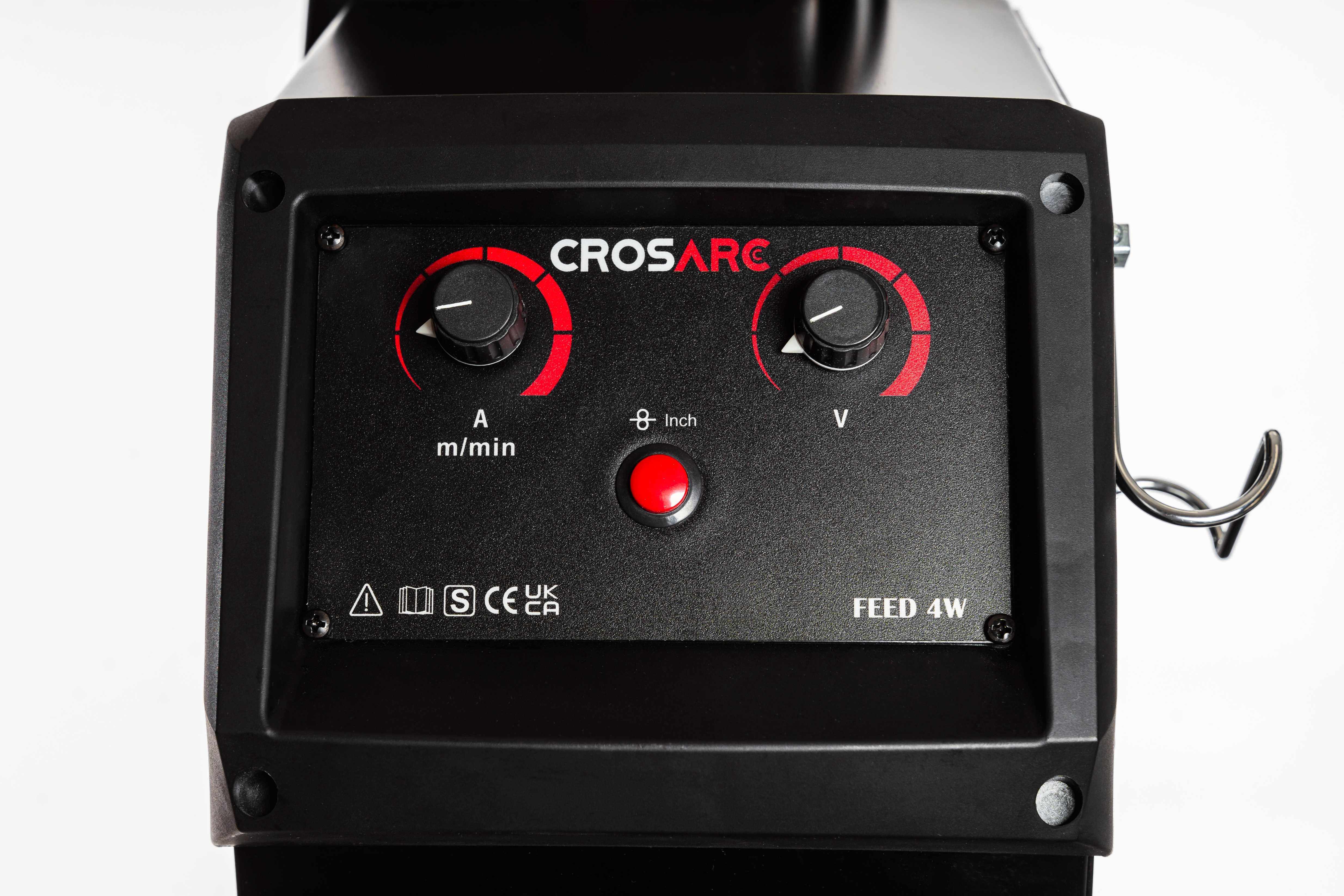 CROSARC MIG Inverter Welder (393S) - Water Cooled Wire Feed Front CROSARC MIG Inverter Welder (393S) - Water Cooled Wire Feed Front